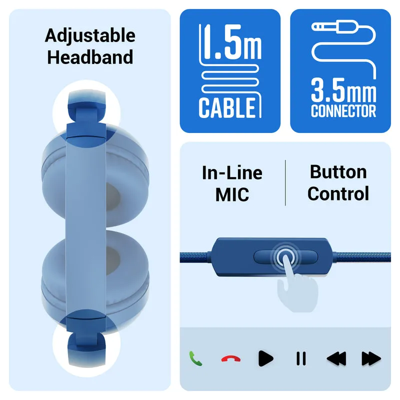 Zebronics Wired Headphone With Mic Zeb Boom Beige view 5